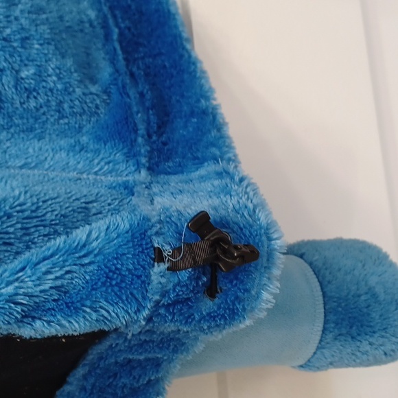 Bluw Fleece Faux Fur fuzzy soft Velour hoodie coat jacket med Mountain Hard Ware - Picture 11 of 15